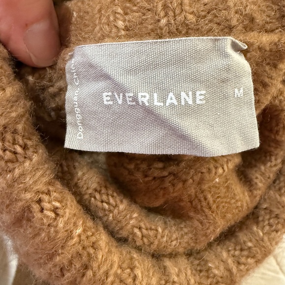 Everlane The Cloud Turtleneck Wool Alpaca Blend Chunky Knit Sweater - Picture 4 of 4